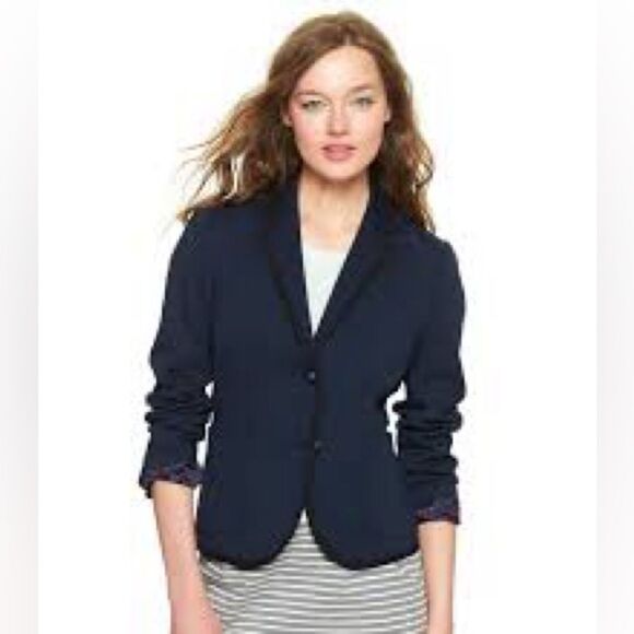 Gap Women’s The Academy Blazer Navy Preppy Career Blazer - Size 2 - Picture 1 of 14